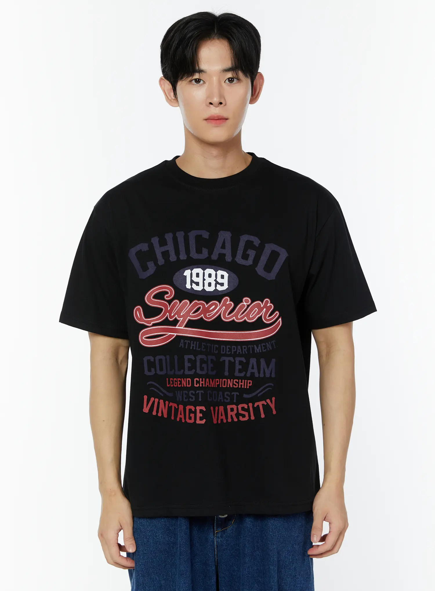 Men's Chicago Graphic Print T-Shirt IU504 - Image 8