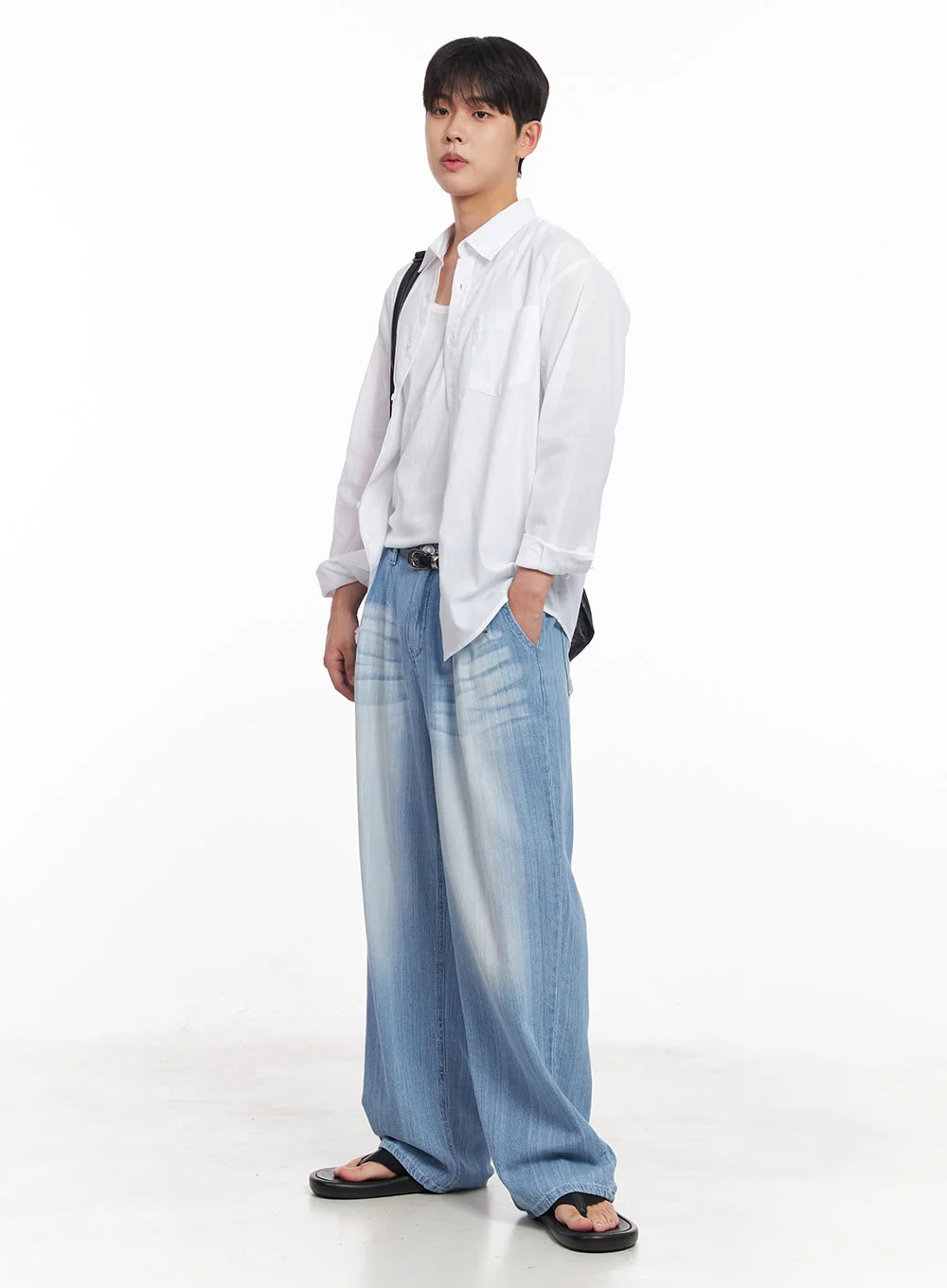 Men's Classic Buckle Belt IY522 - Image 9