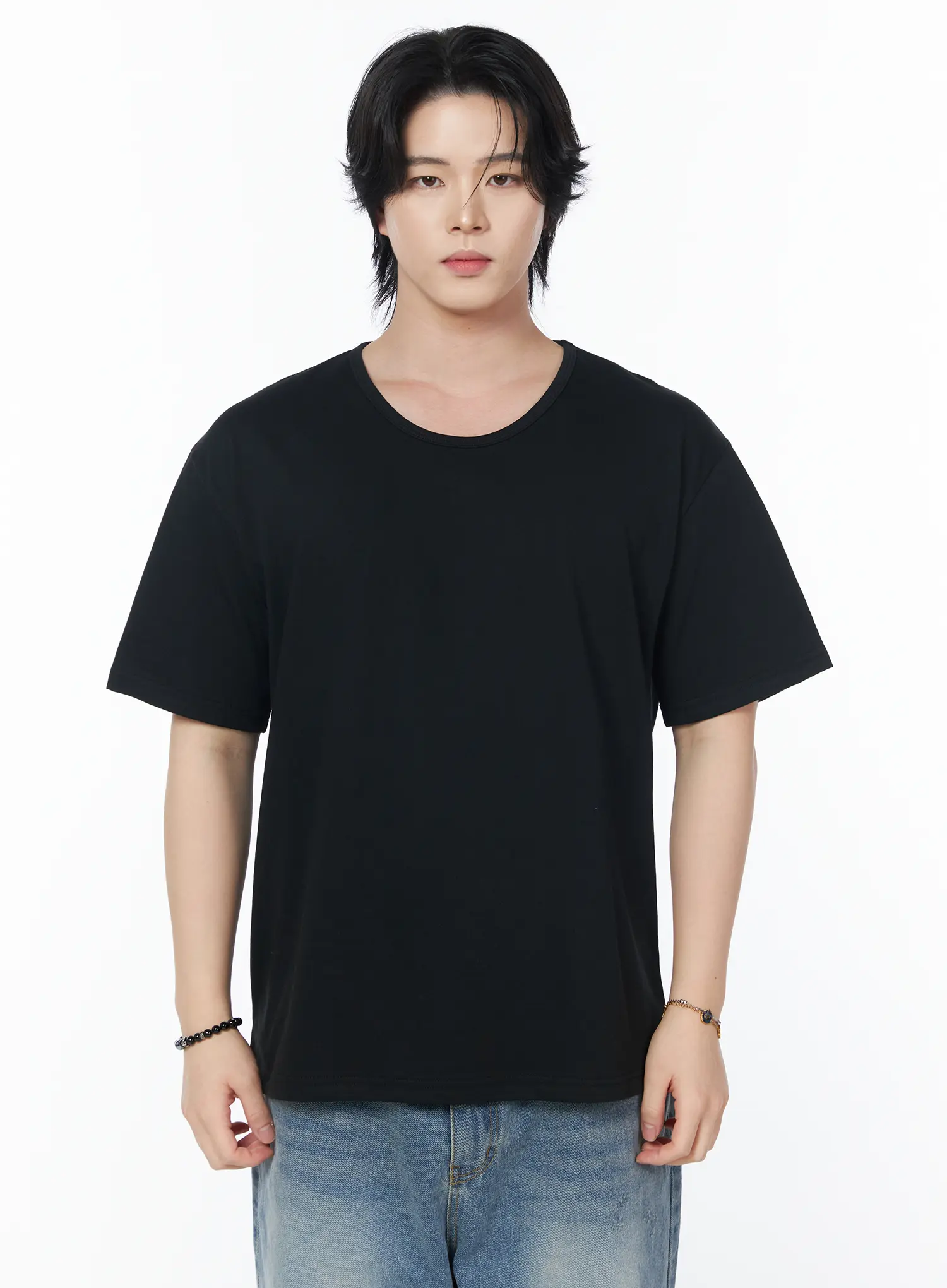 Men's Classic U-Neck T-Shirt IY525 - Image 13