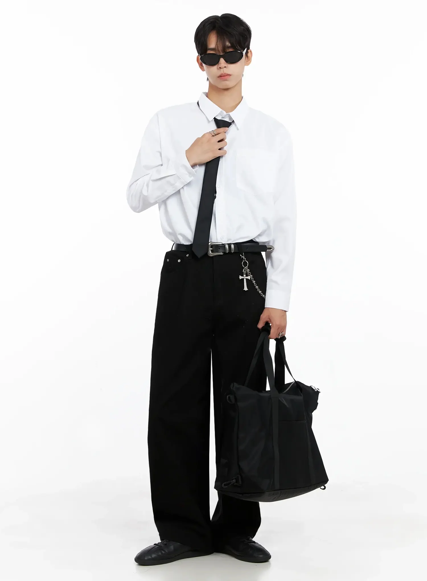 Men's Classic Wide Pants IO517 - Image 12