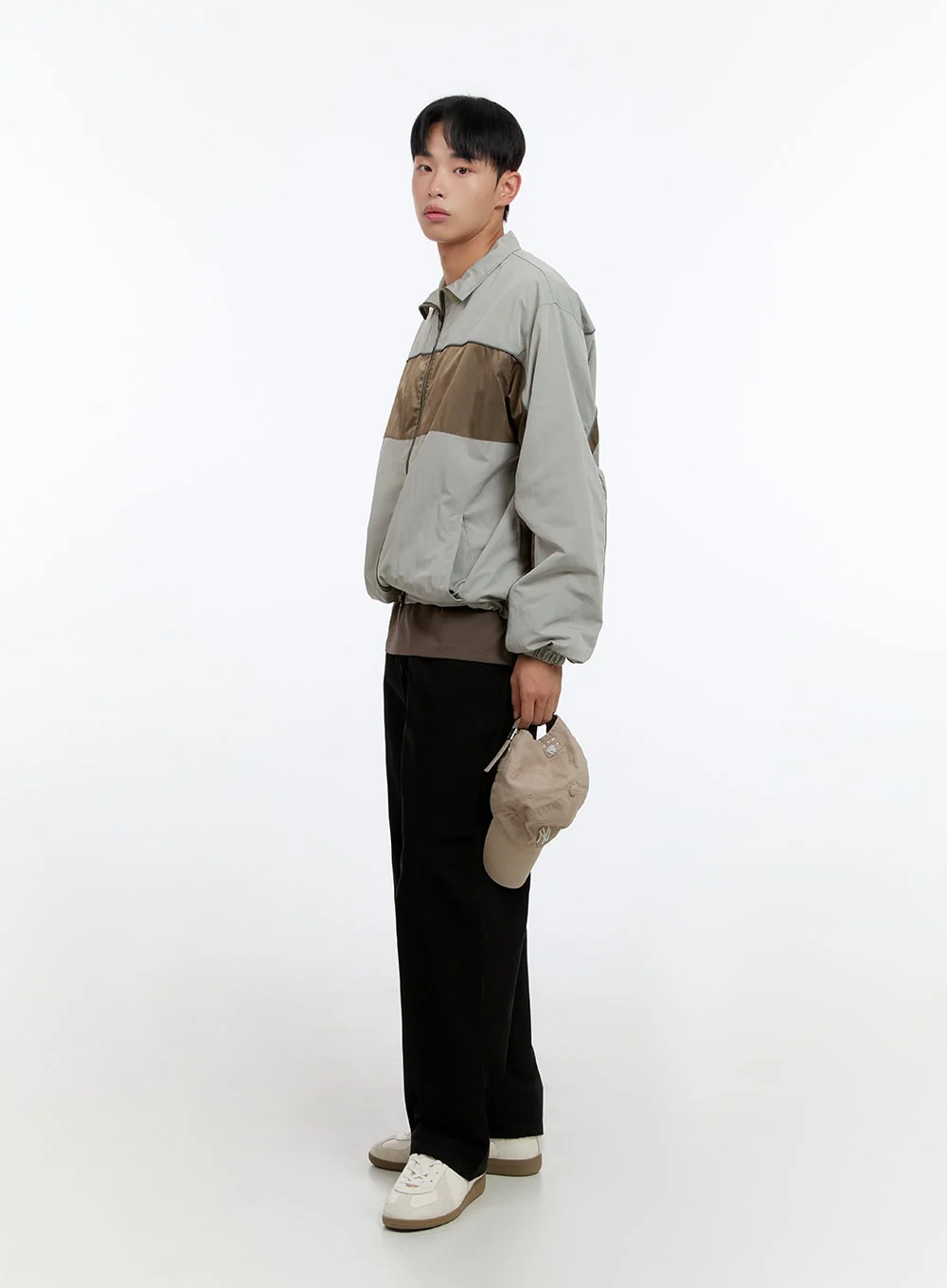 Men's Classis Cotton Solid Wide Pants IS412 - Image 3