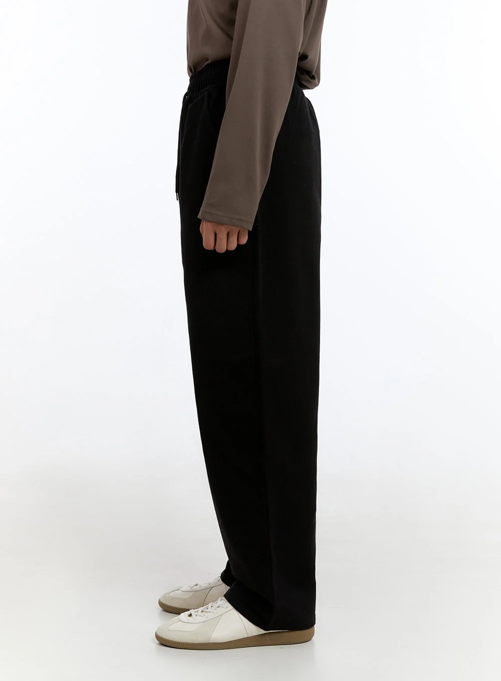 Men's Classis Cotton Solid Wide Pants IS412 - Image 4