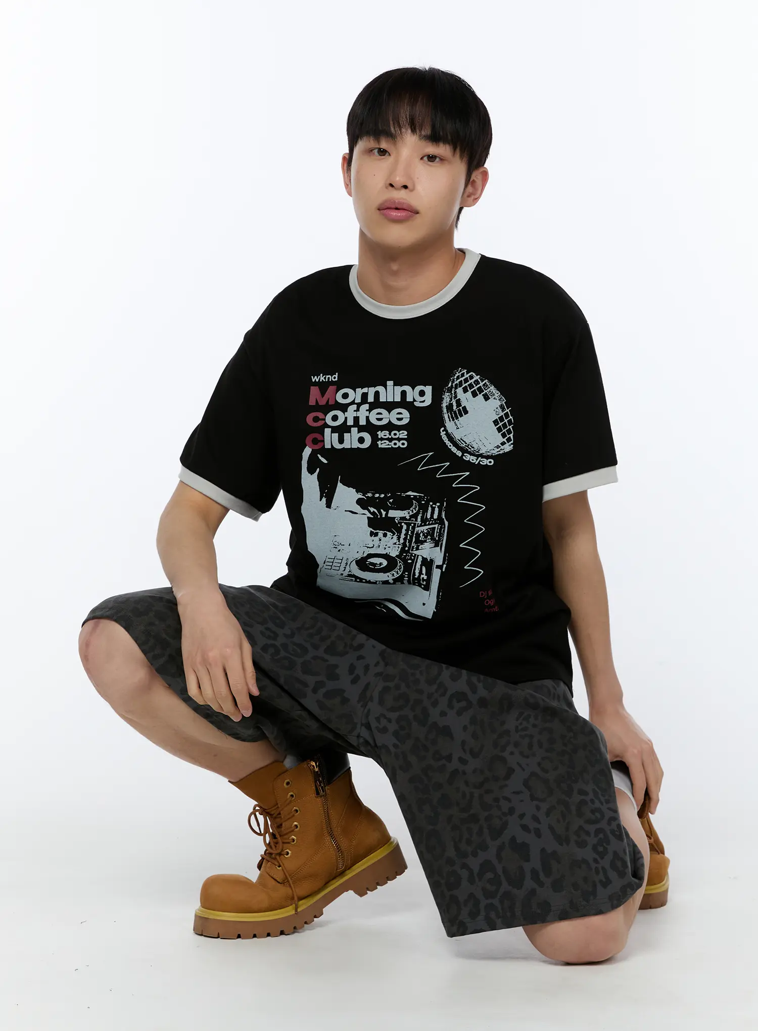 Men's Coffee Graphic Print T-Shirt IA517 - Image 2
