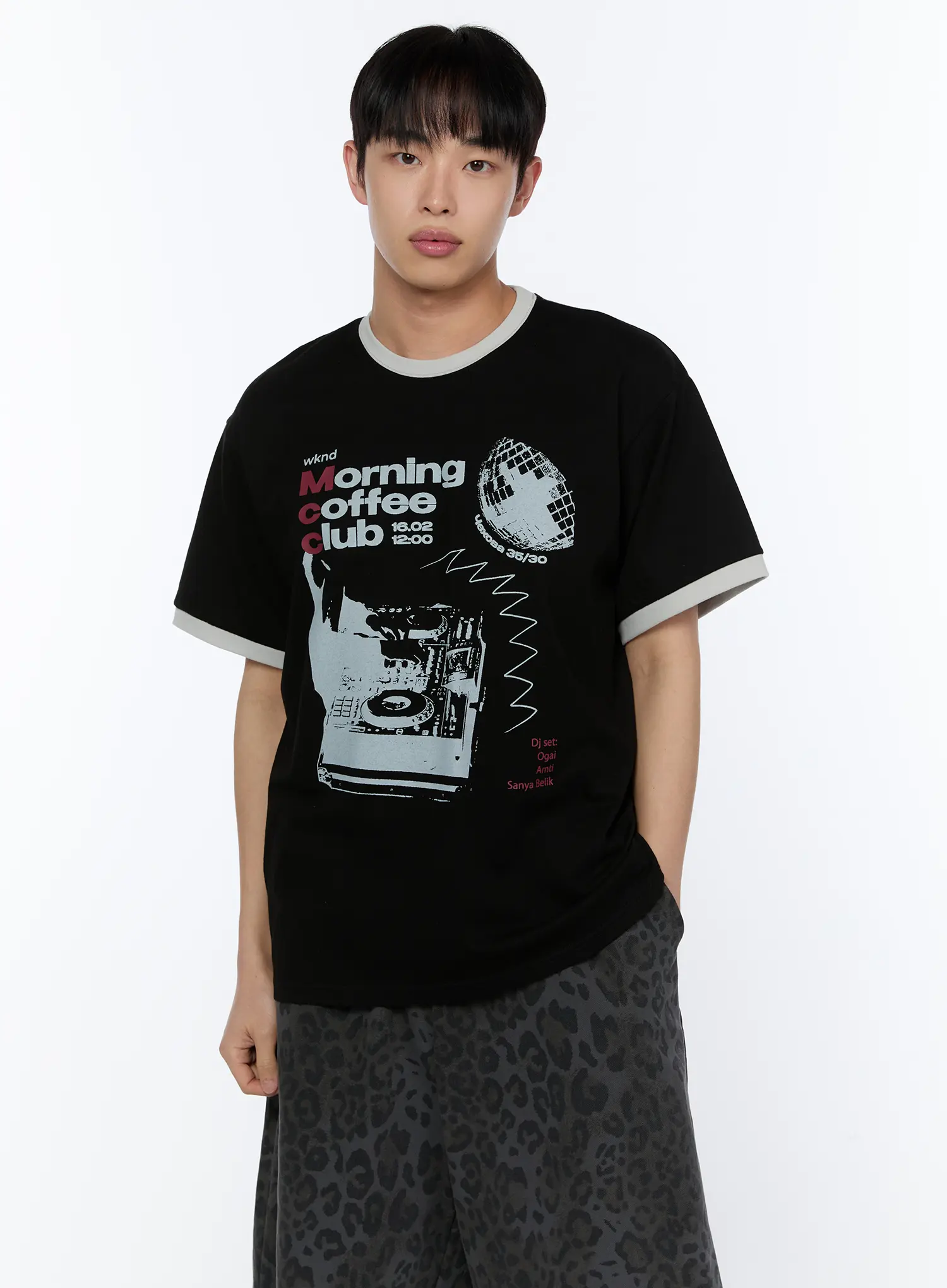 Men's Coffee Graphic Print T-Shirt IA517 - Image 6