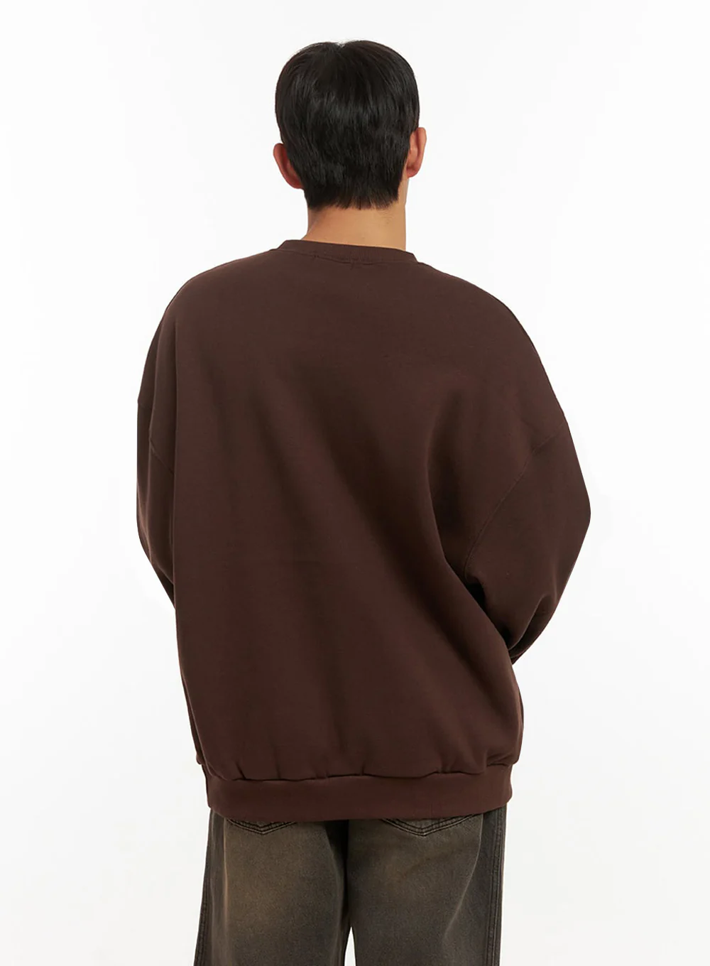 Men's Comfy Loose Fit Cotton Pullover ID413 - Image 5
