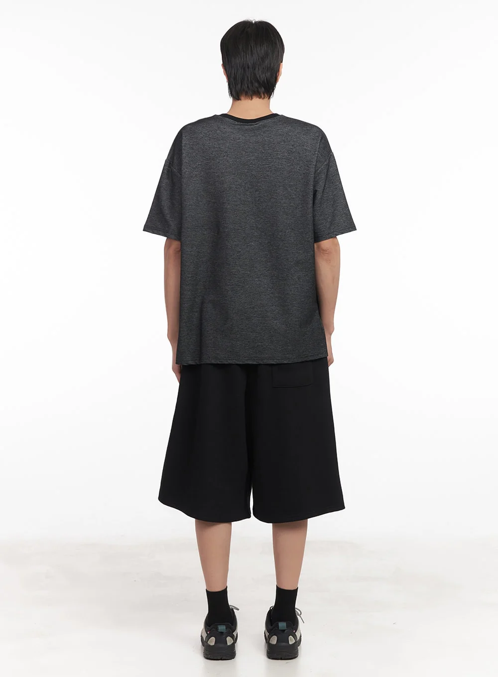 Men's Comfy Wide-Fit Sweatshorts IA511 - Image 9