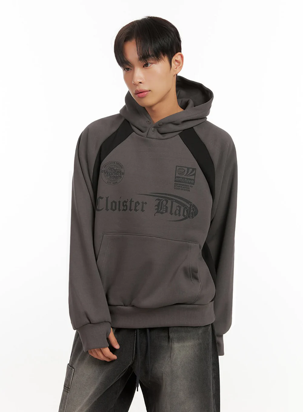 Men's Cotton Graphic Hoodie ID413 - Image 4
