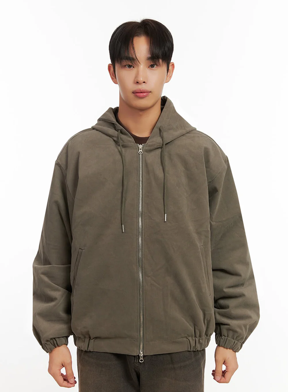 Men's Cotton Hooded Zip-Up Jumper ID413 - Image 11