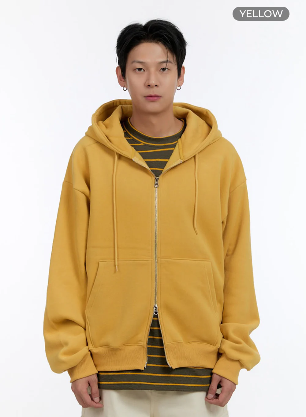 Men's Cozy Double Zip-Up Hoodie IO428 - Image 10