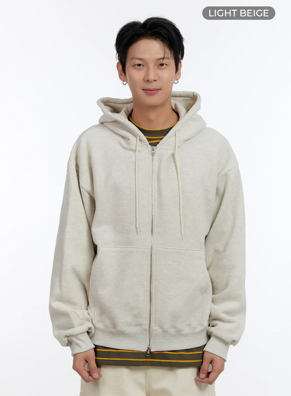 Men's Cozy Double Zip-Up Hoodie IO428 - Image 11