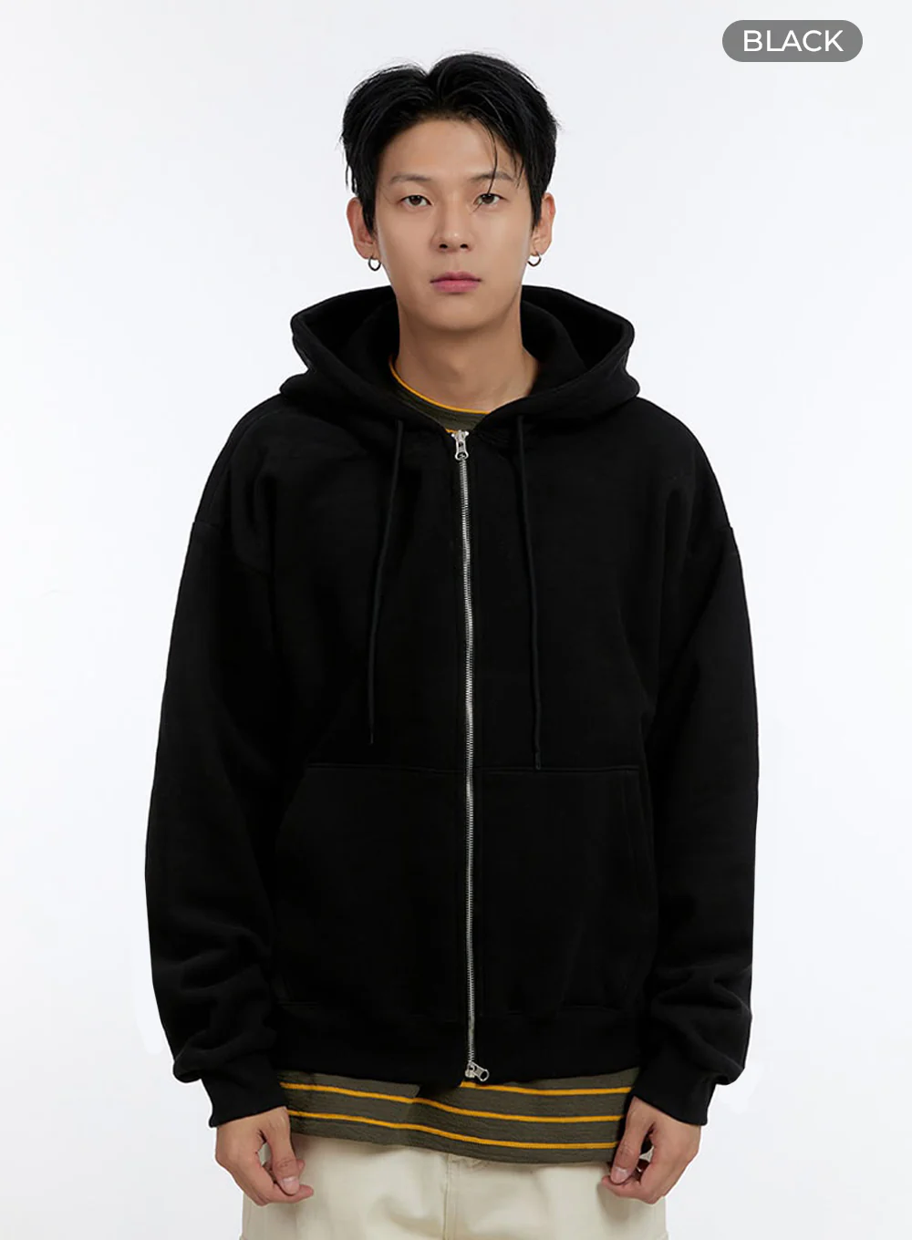 Men's Cozy Double Zip-Up Hoodie IO428 - Image 13