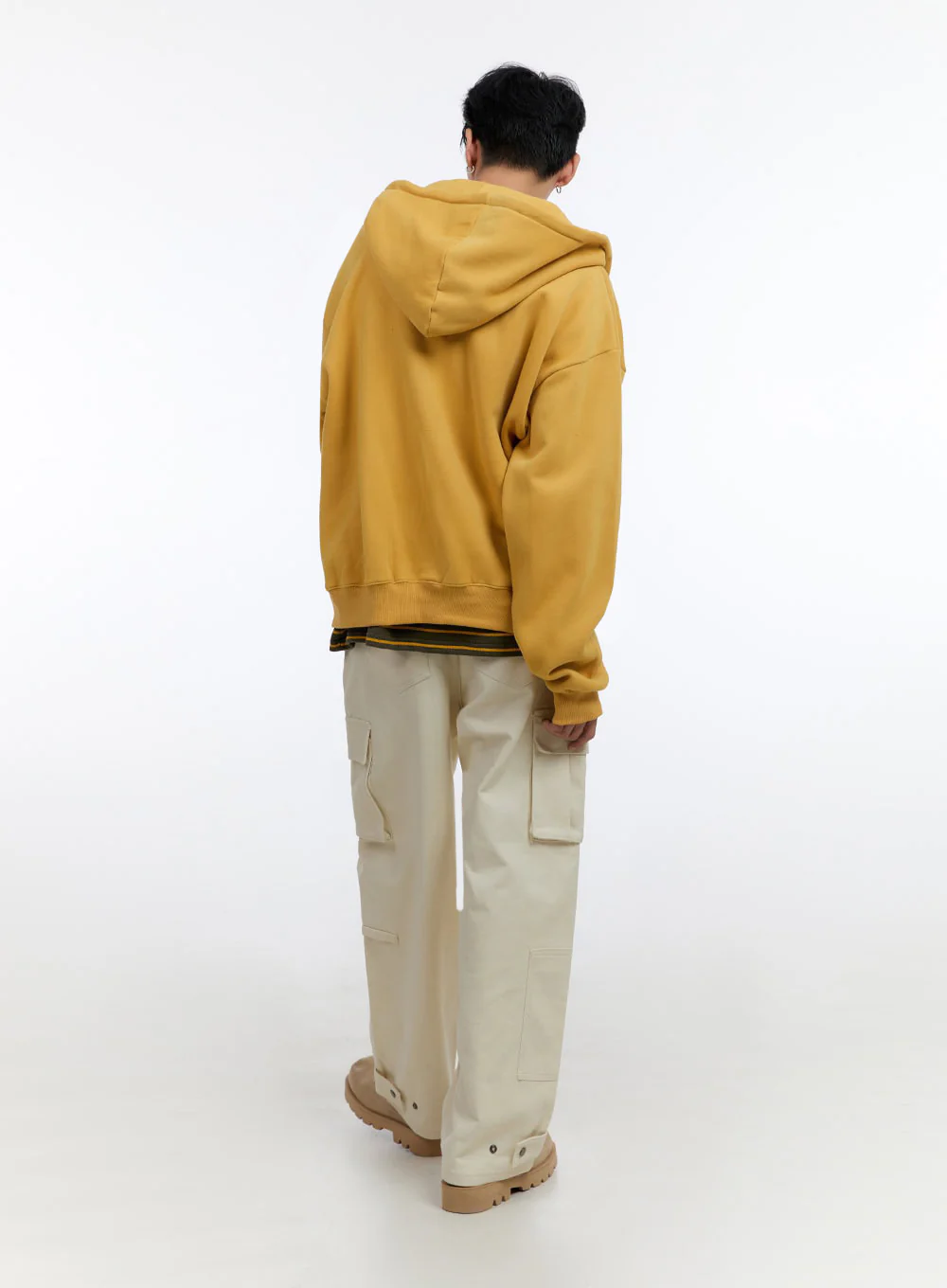 Men's Cozy Double Zip-Up Hoodie IO428 - Image 7