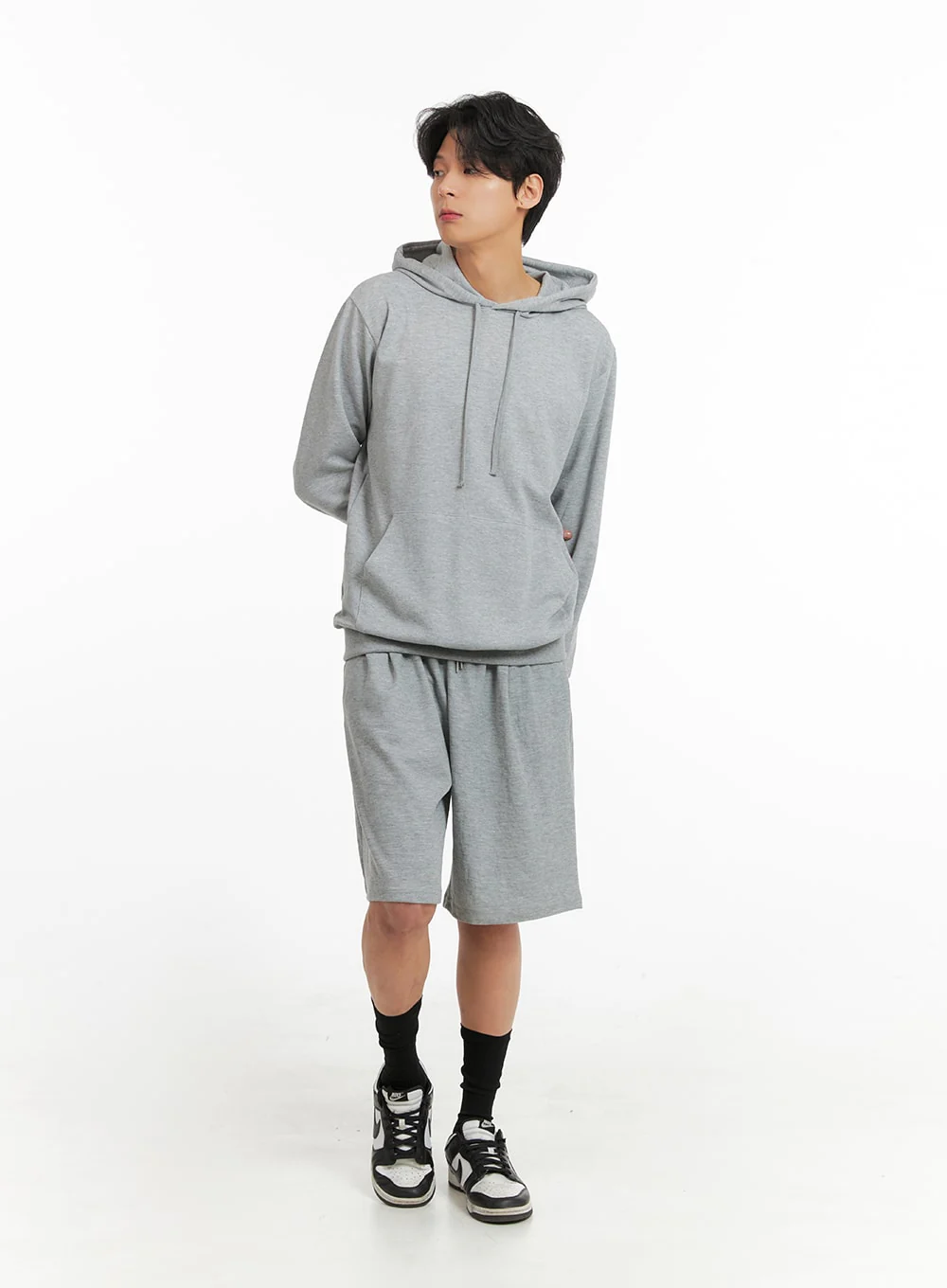 Men's Cozy Solid Cotton Hoodie IA401 - Image 2