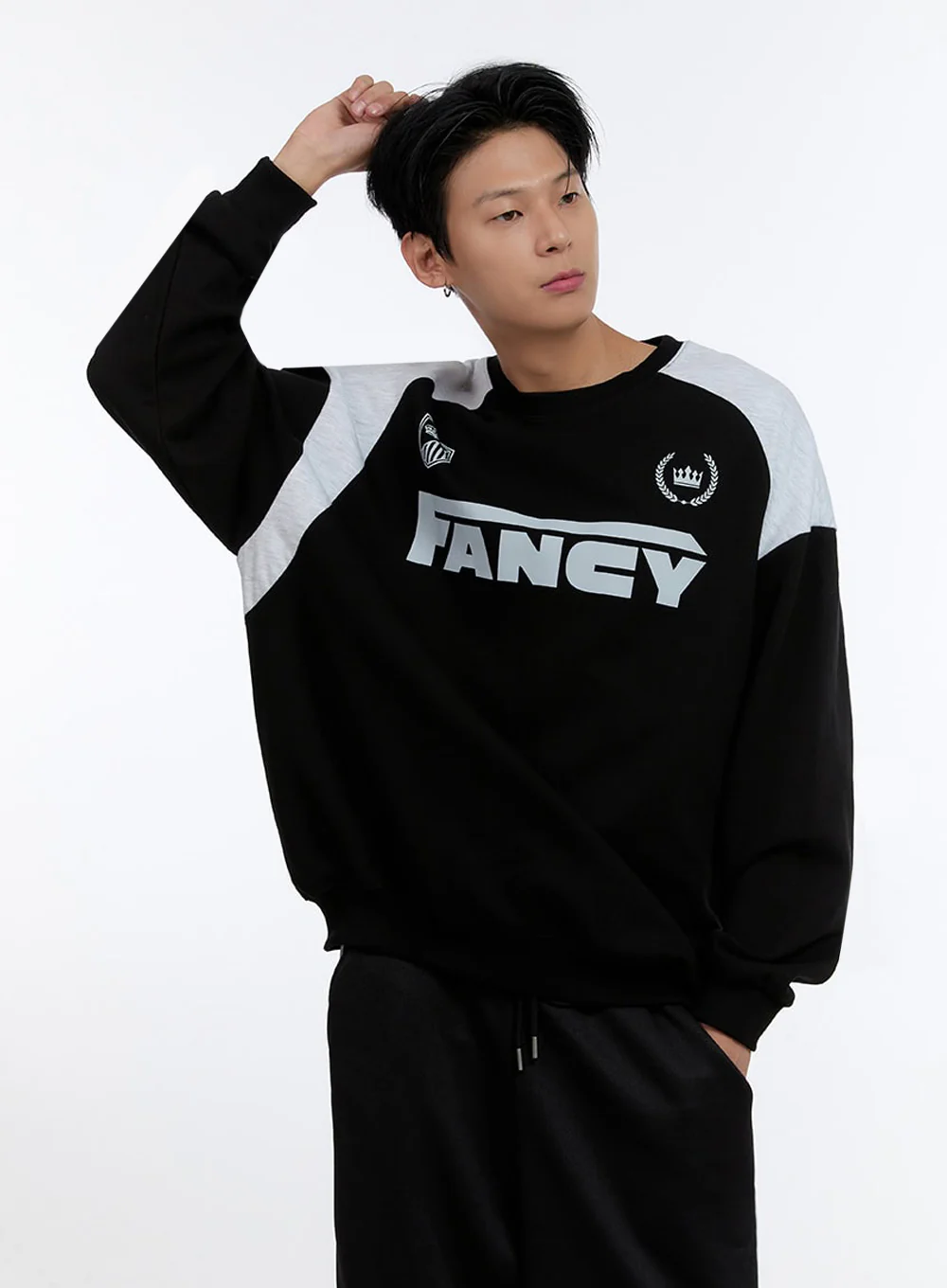 Men's Crew Neck Graphic Sweatshirt IO428 - Image 3