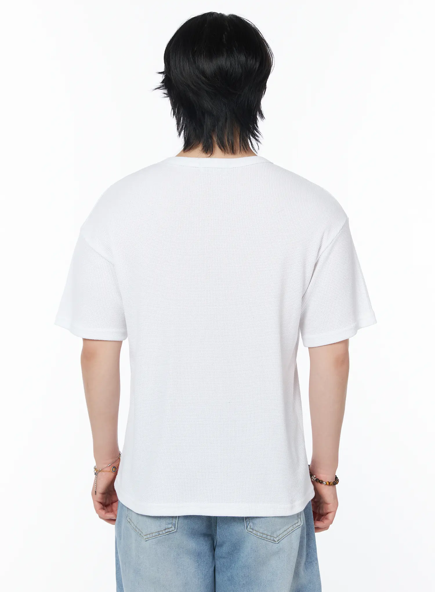Men's Cross Graphic Lettering T-Shirt IY525 - Image 5