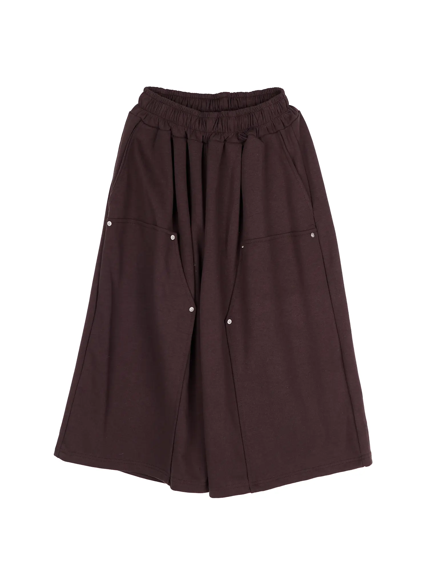Men's Dark Brown Bermuda Sweat Shorts IU503 - Image 7