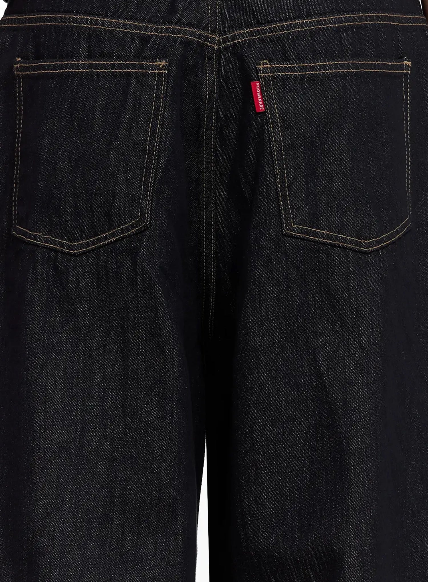 Men's Dark Denim Baggy Jeans IL516 - Image 10