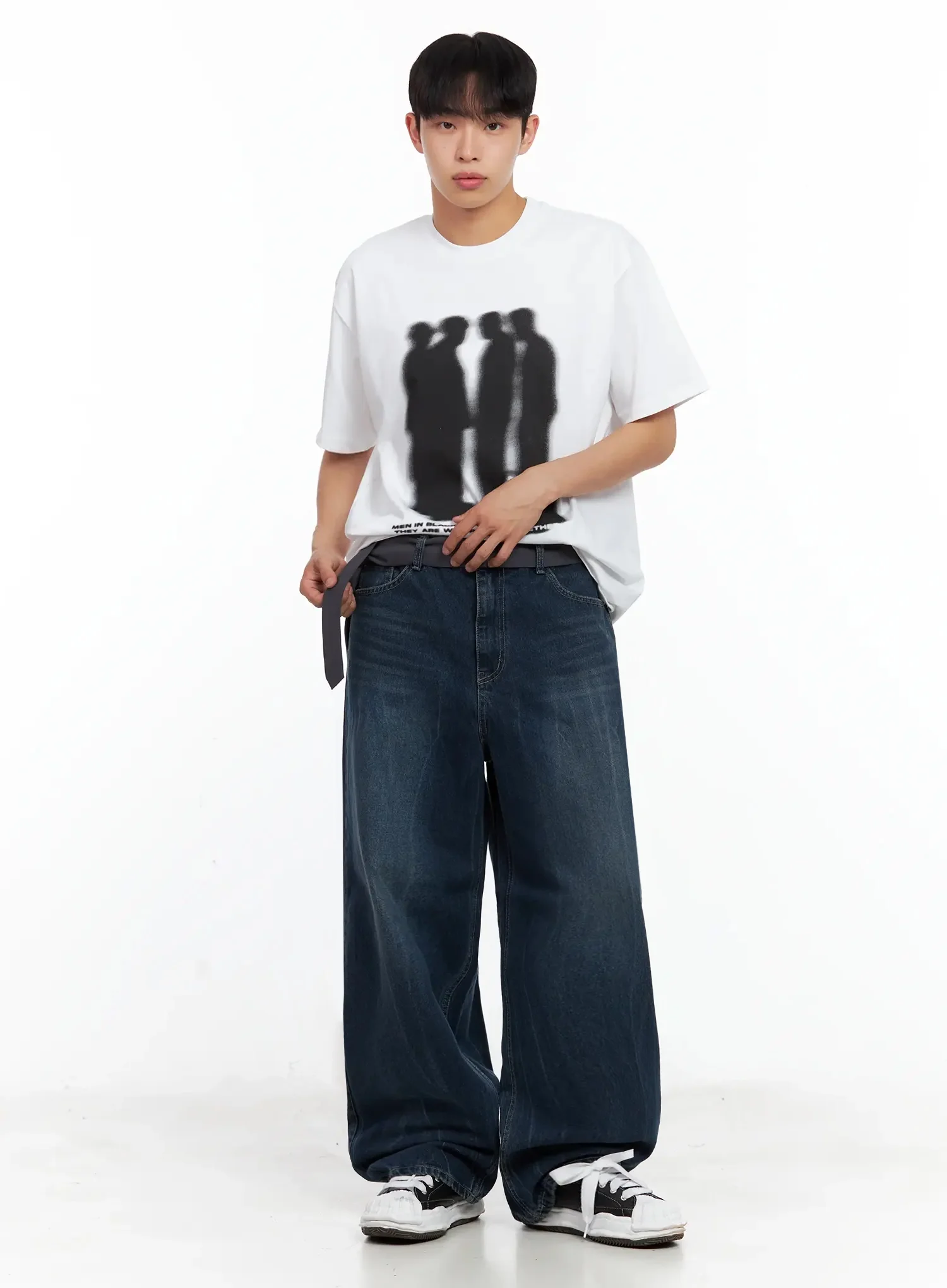 Men's Dark-Wash Vintage Jeans IL516 - Image 12