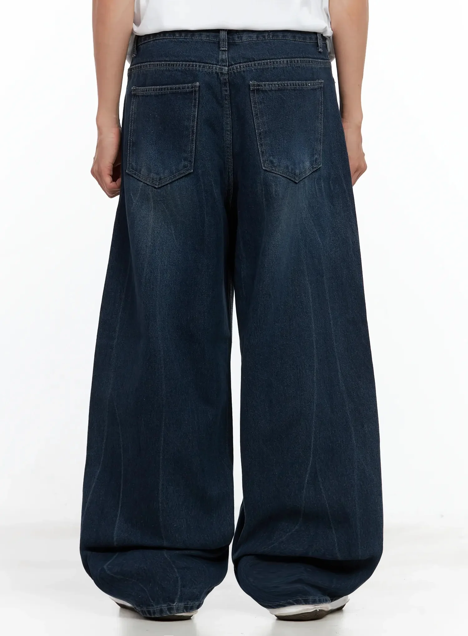 Men's Dark-Wash Vintage Jeans IL516 - Image 13
