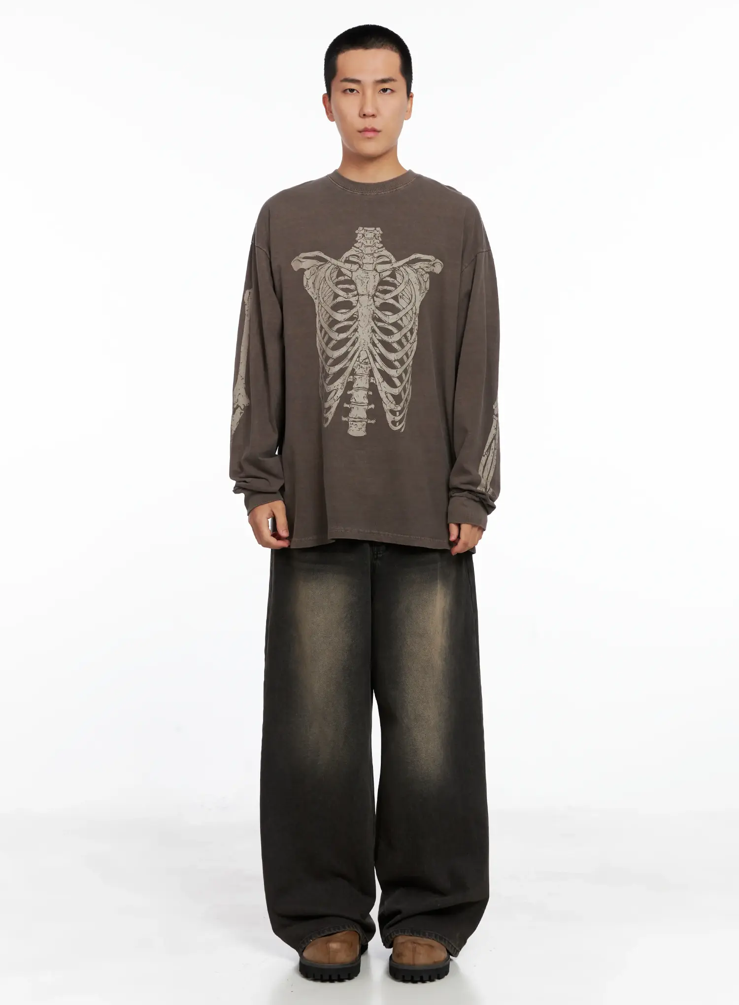 Men's Deep Washed Jeans IS502 - Image 3