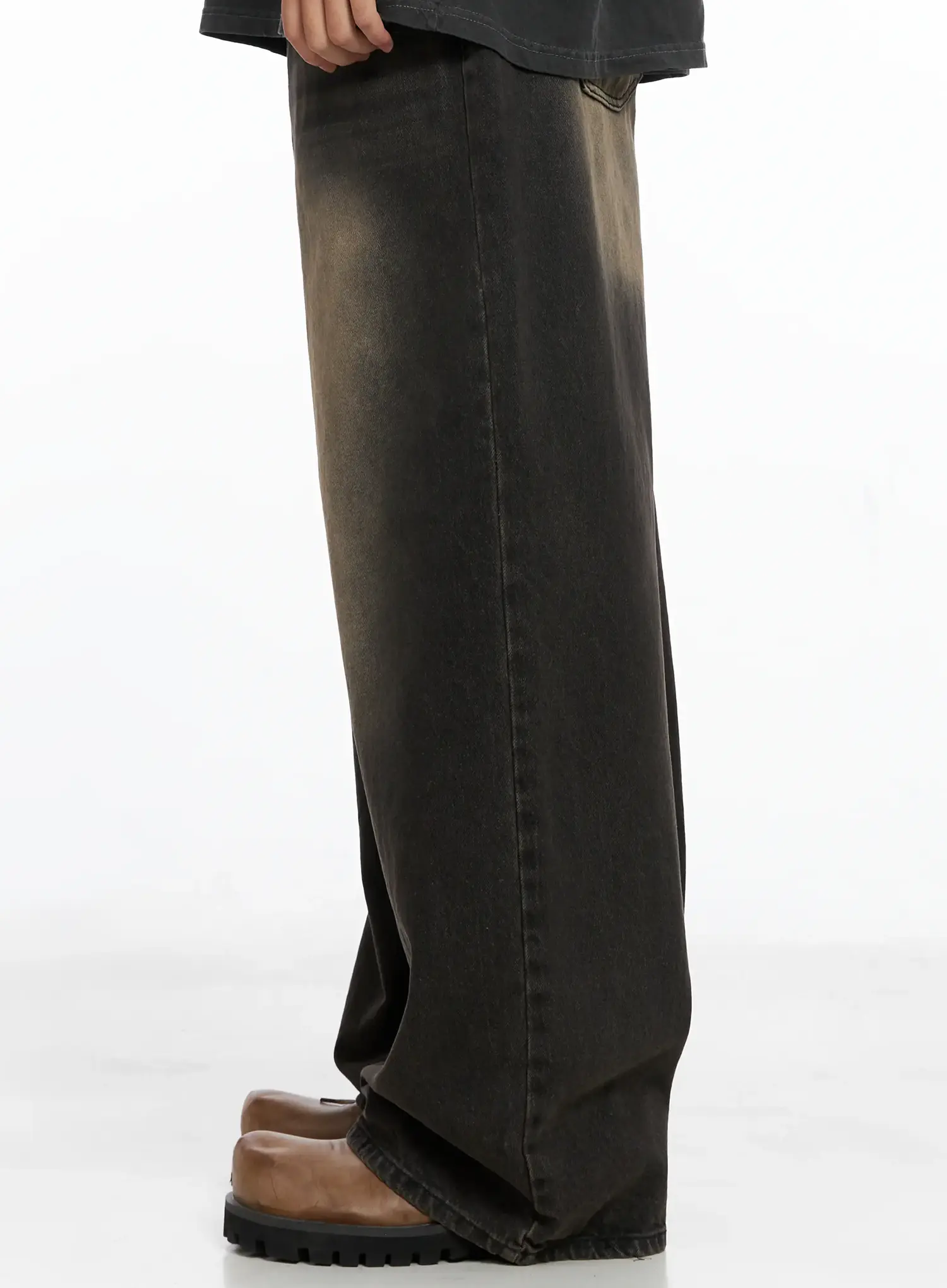 Men's Deep Washed Jeans IS502 - Image 5