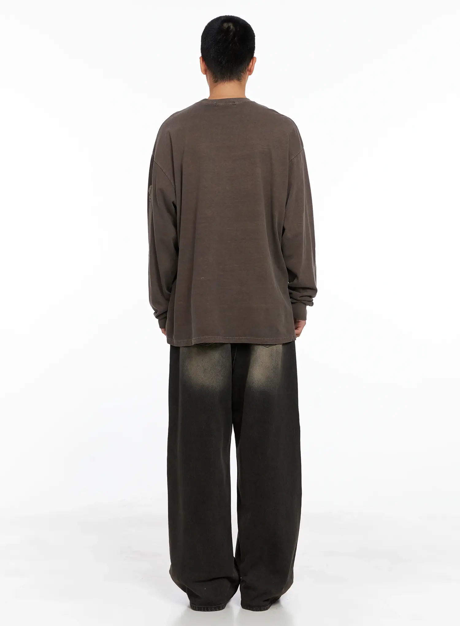 Men's Deep Washed Jeans IS502 - Image 9