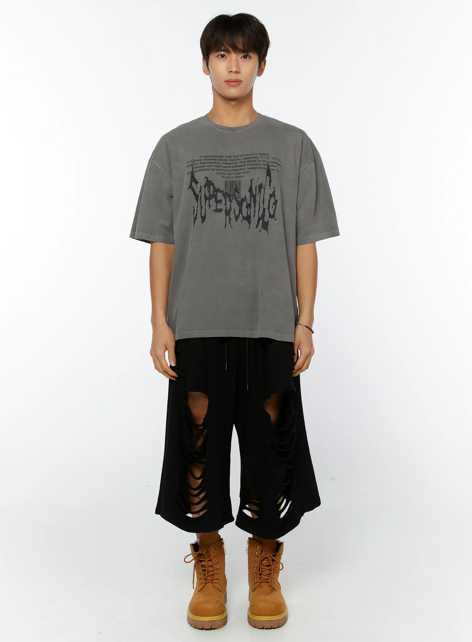 Men's Distressed Bermuda Shorts IY514 - Image 6