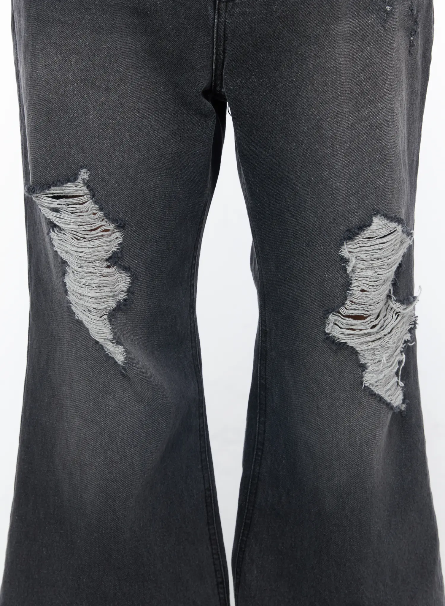 Men's Distressed Bootcut Jeans IU503 - Image 6