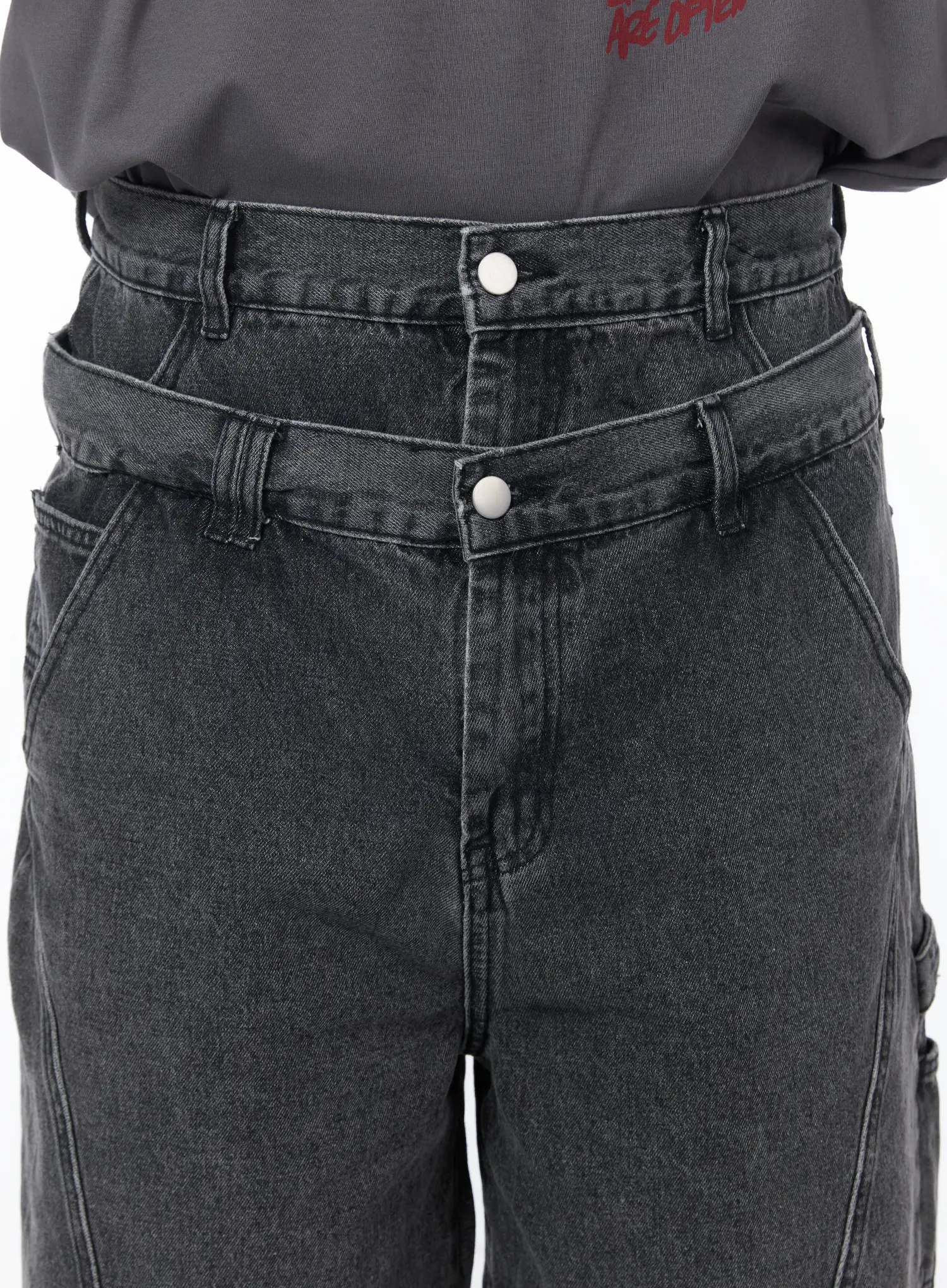 Men's Double Waist Jorts IY525 - Image 6