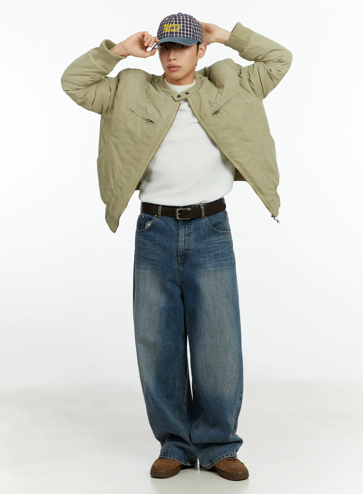 Men's Double Zip Rider Bomber Jacket IF511 - Image 9