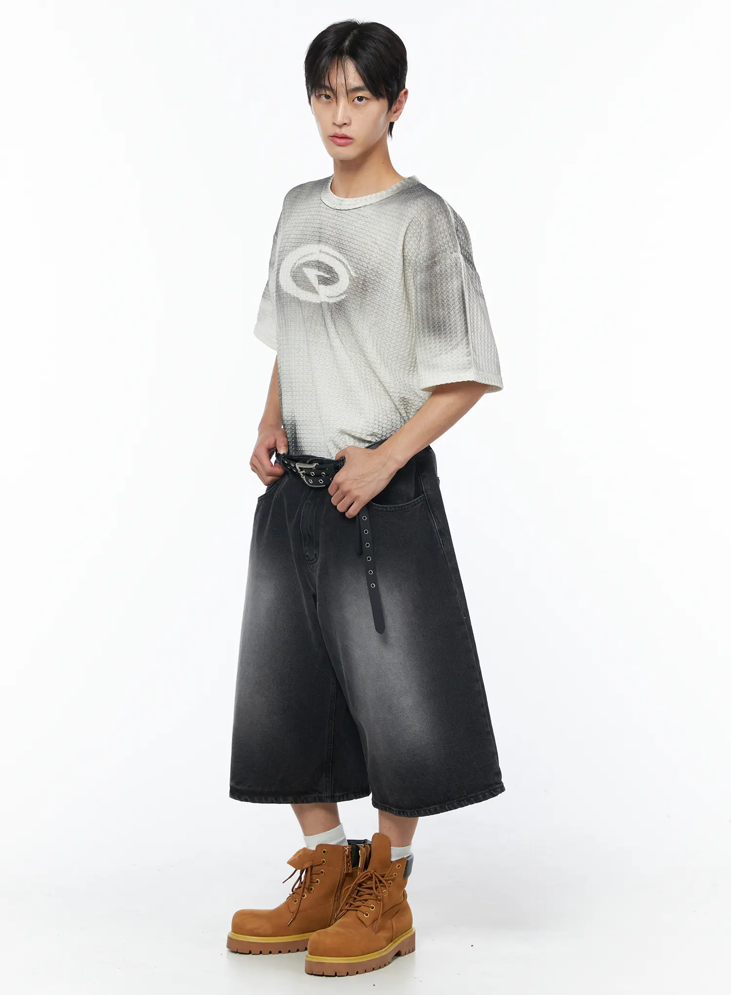 Men's Embossed Graphic Tee IU510 - Image 8