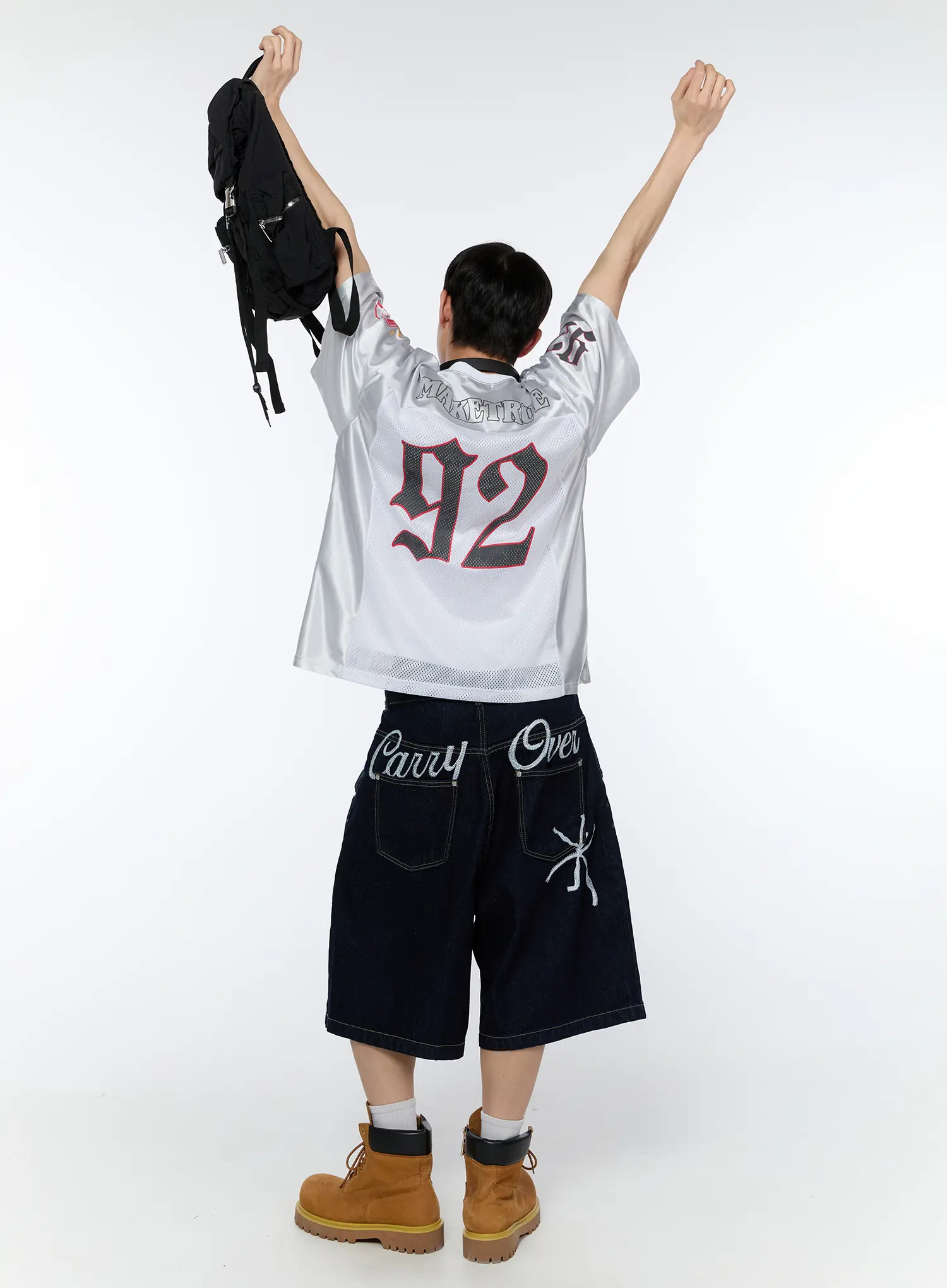 Men's Embroidered Graphic Jorts IA517 - Image 3