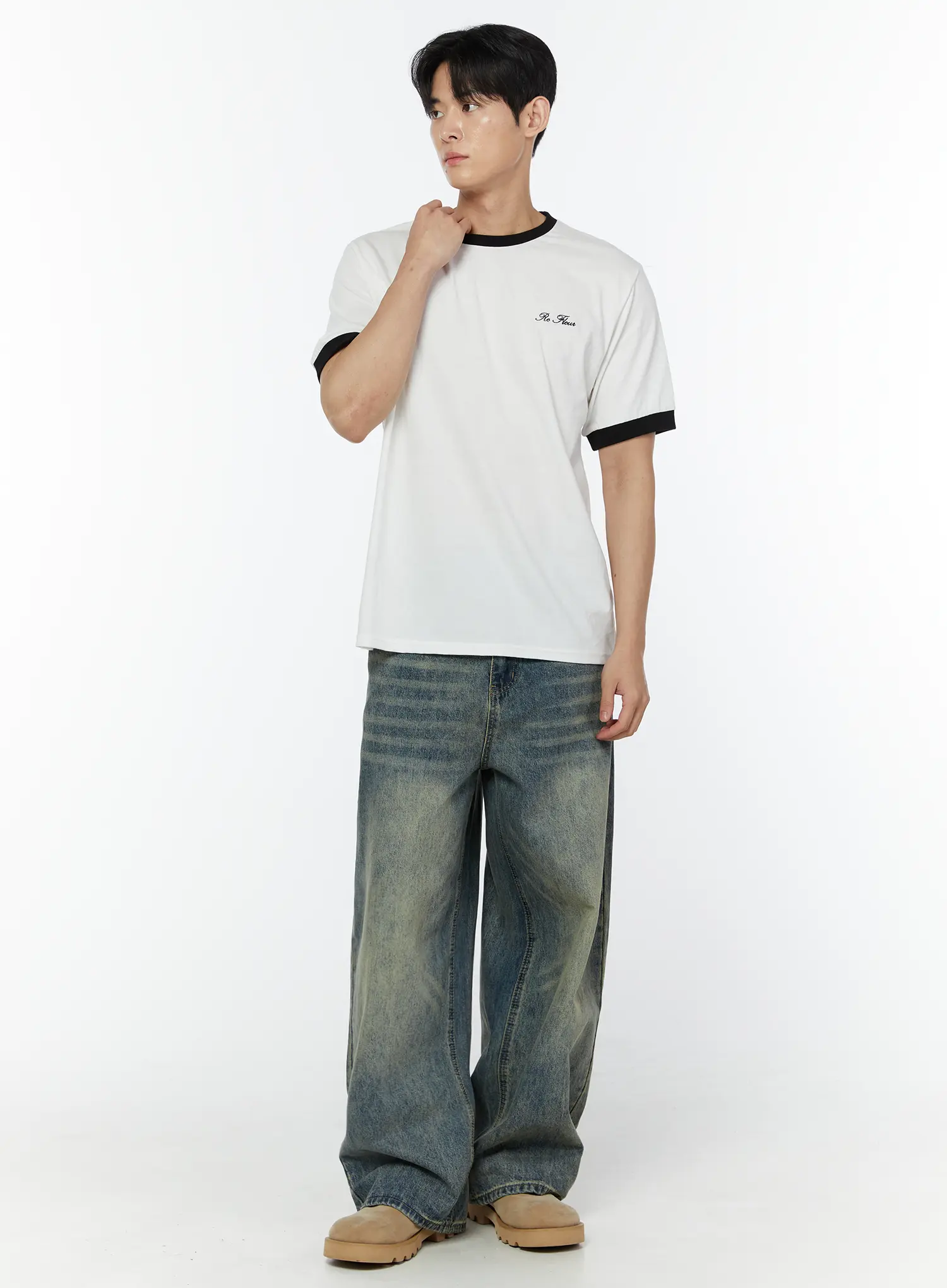 Men's Embroidered T-Shirt IU508 - Image 2