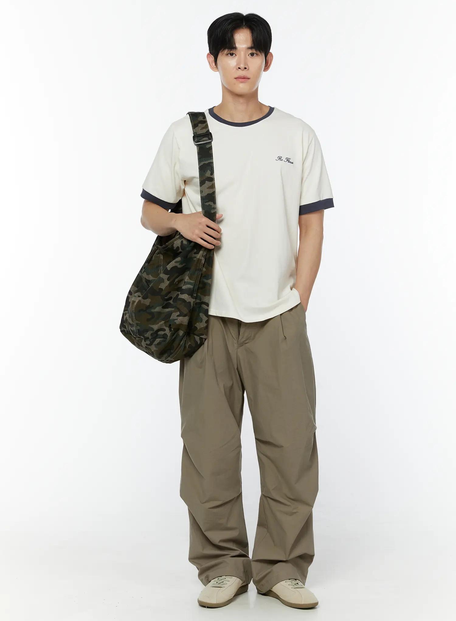 Men's Embroidered T-Shirt IU508 - Image 6