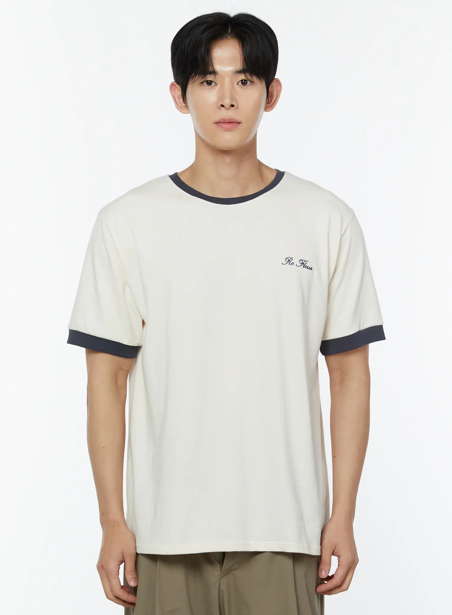 Men's Embroidered T-Shirt IU508 - Image 7