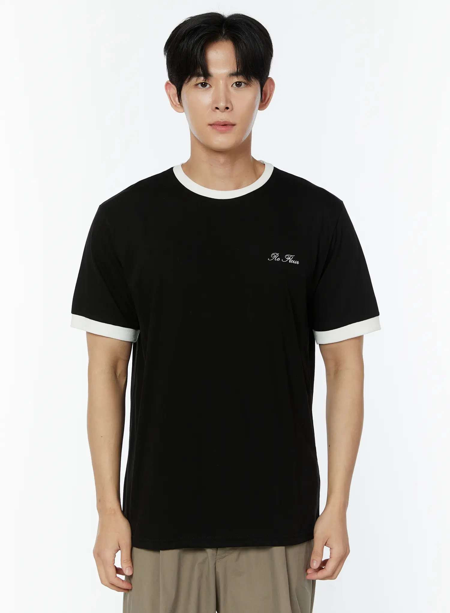 Men's Embroidered T-Shirt IU508 - Image 8