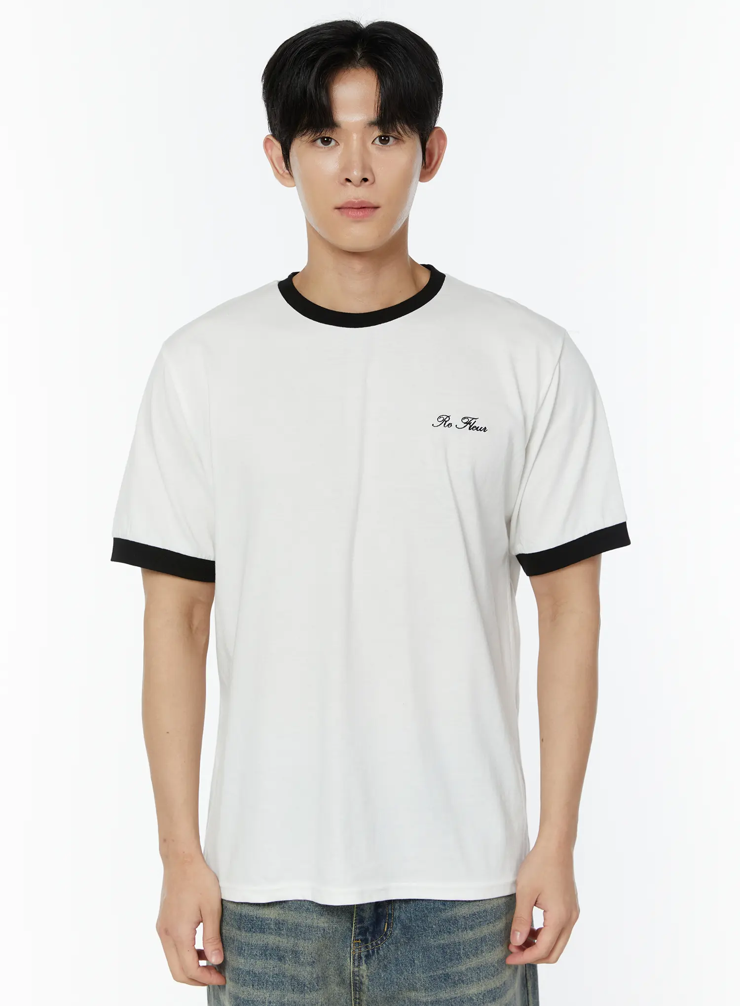 Men's Embroidered T-Shirt IU508 - Image 9