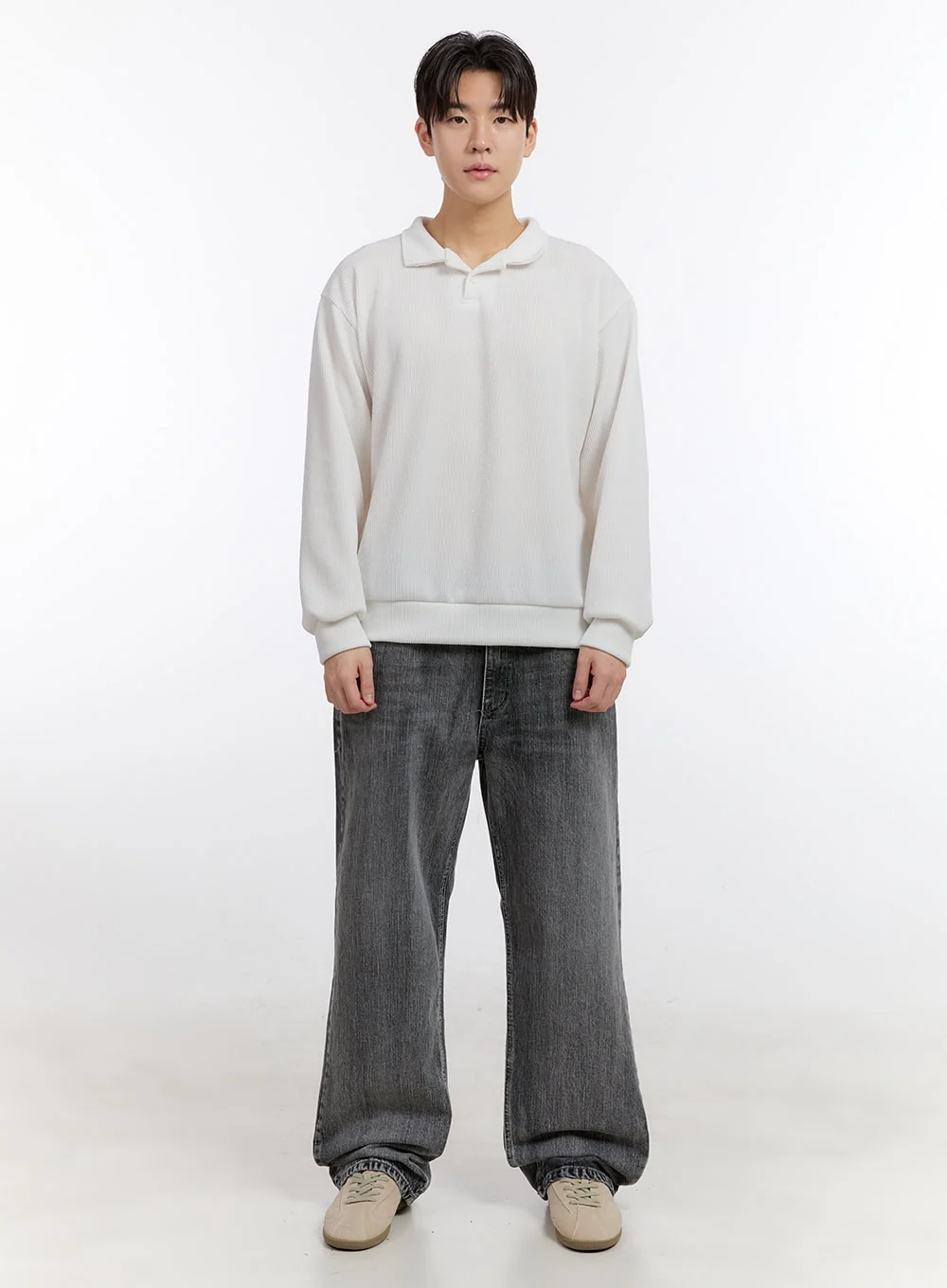 Men's Essential Collared Sweatshirt IM525 - Image 8