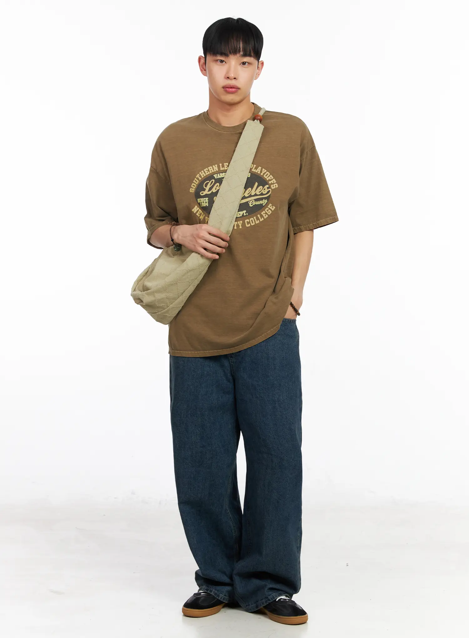 Men's Essential Wide Leg Jeans IA501 - Image 8