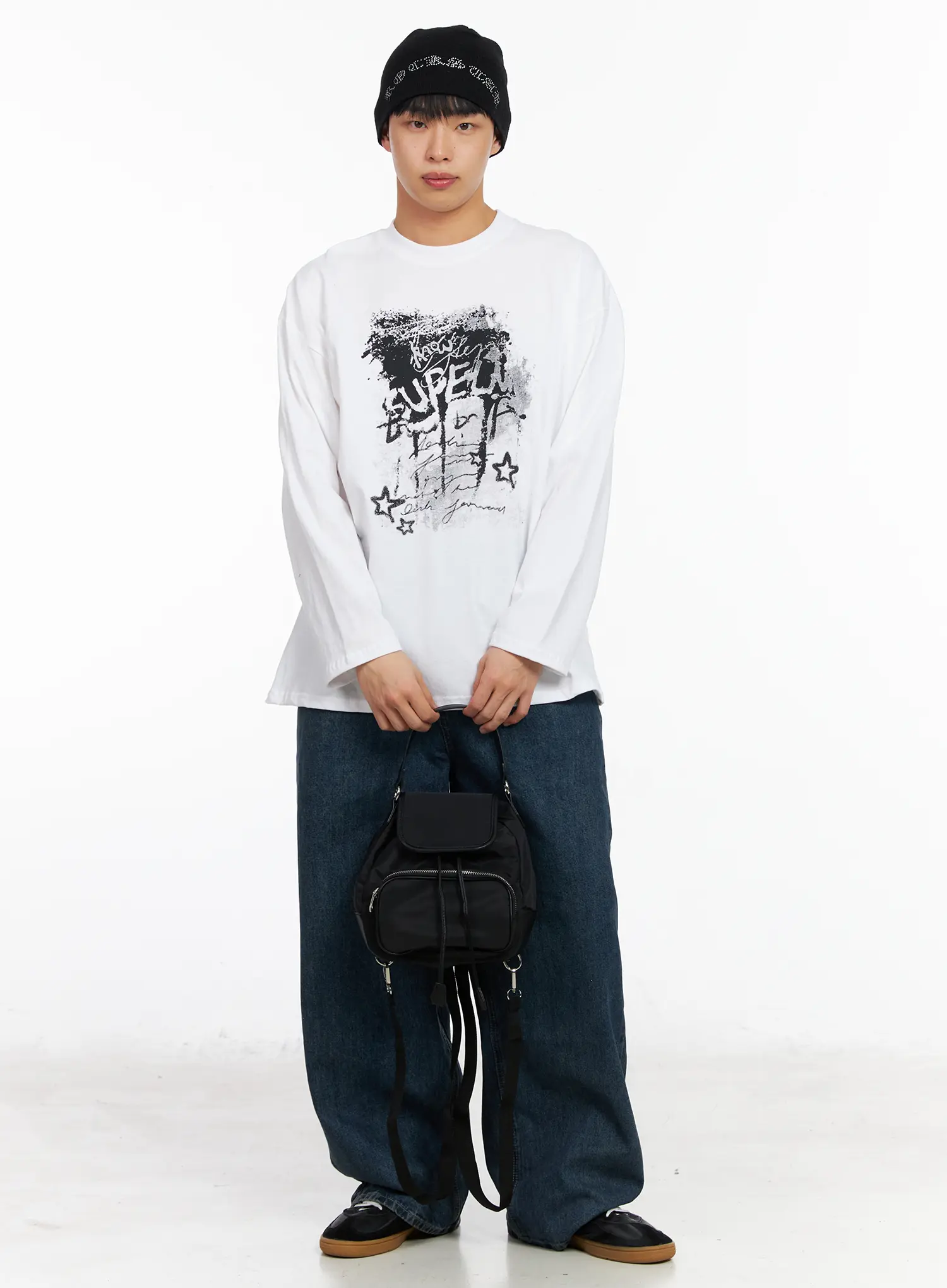 Men's Essential Wide Leg Jeans IA501 - Image 9