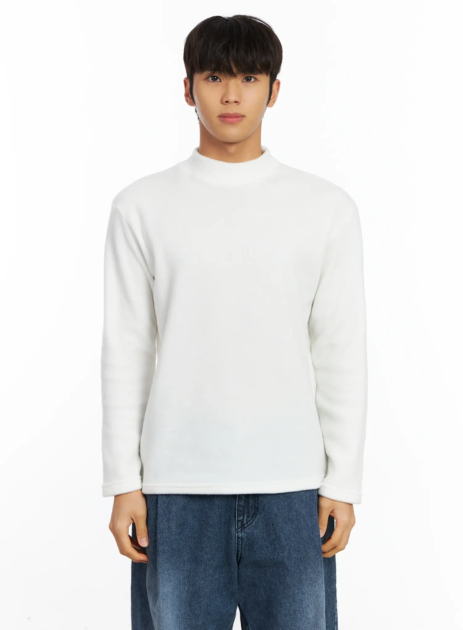 Men's Fleece Mock Neck IF504 - Image 11