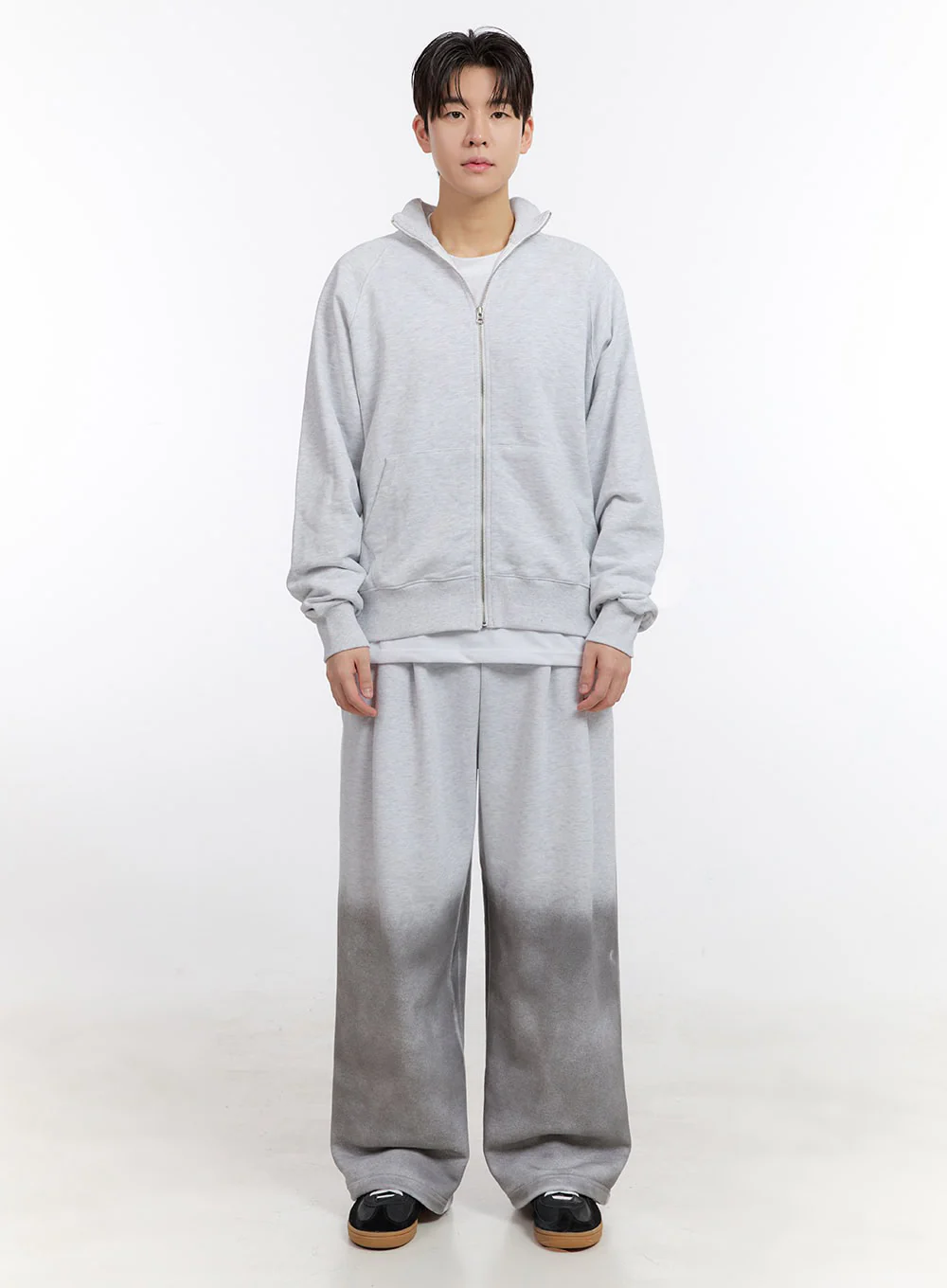 Men's Gradient Pintuck Sweatpants IF528 - Image 8