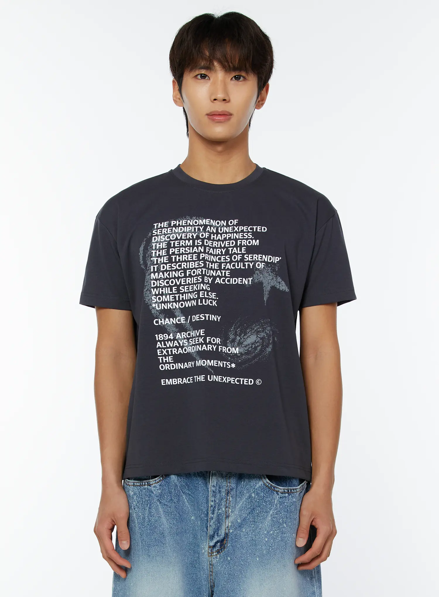 Men's Graphic Lettering Tee IY508 - Image 10