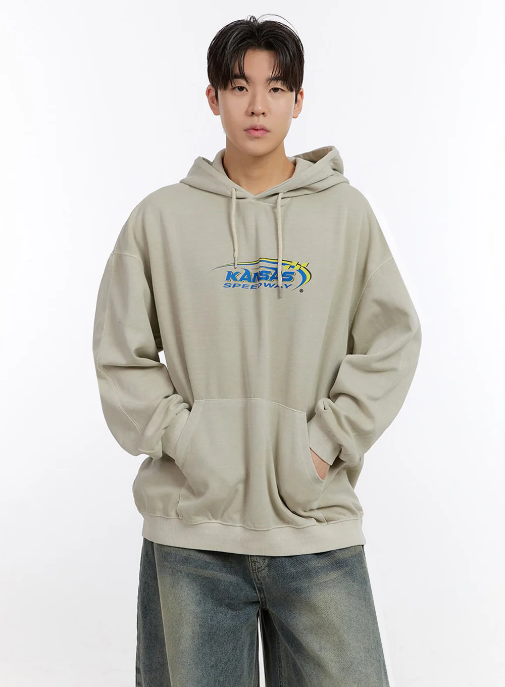 Men's Graphic Logo Hoodie IM525 - Image 5