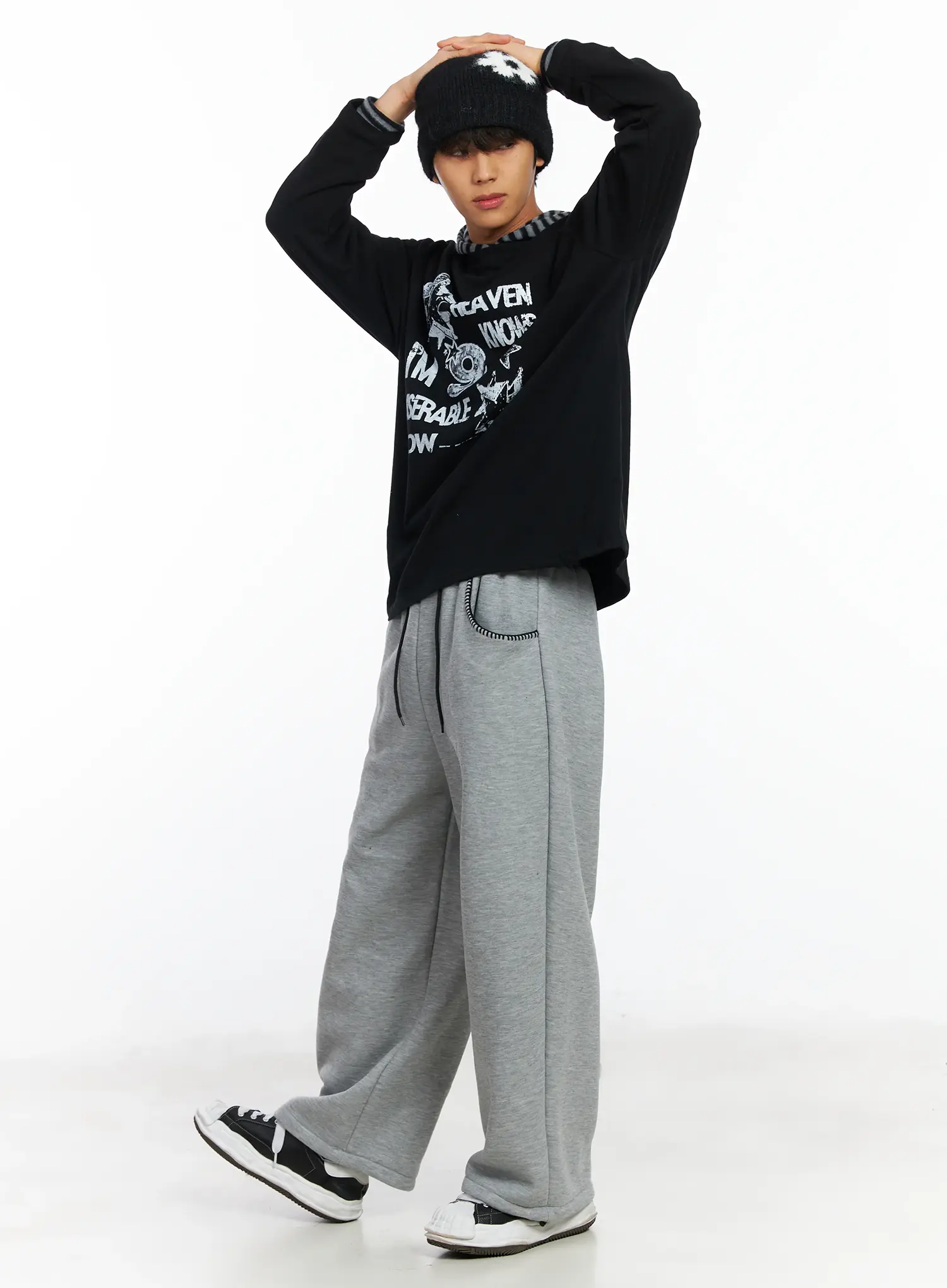 Men's Graphic Long Sleeve Hoodie IF506 - Image 8