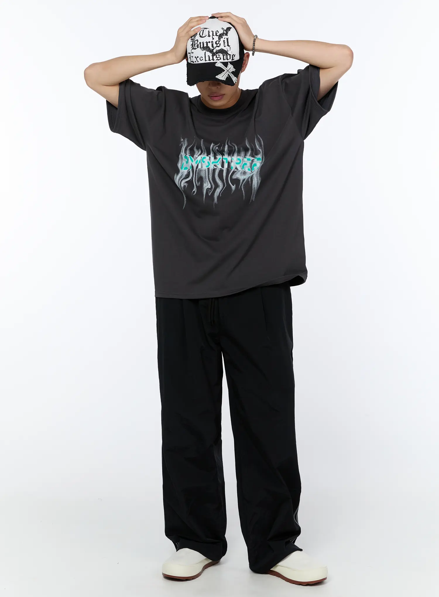 Men's Graphic Oversized Tee IA520