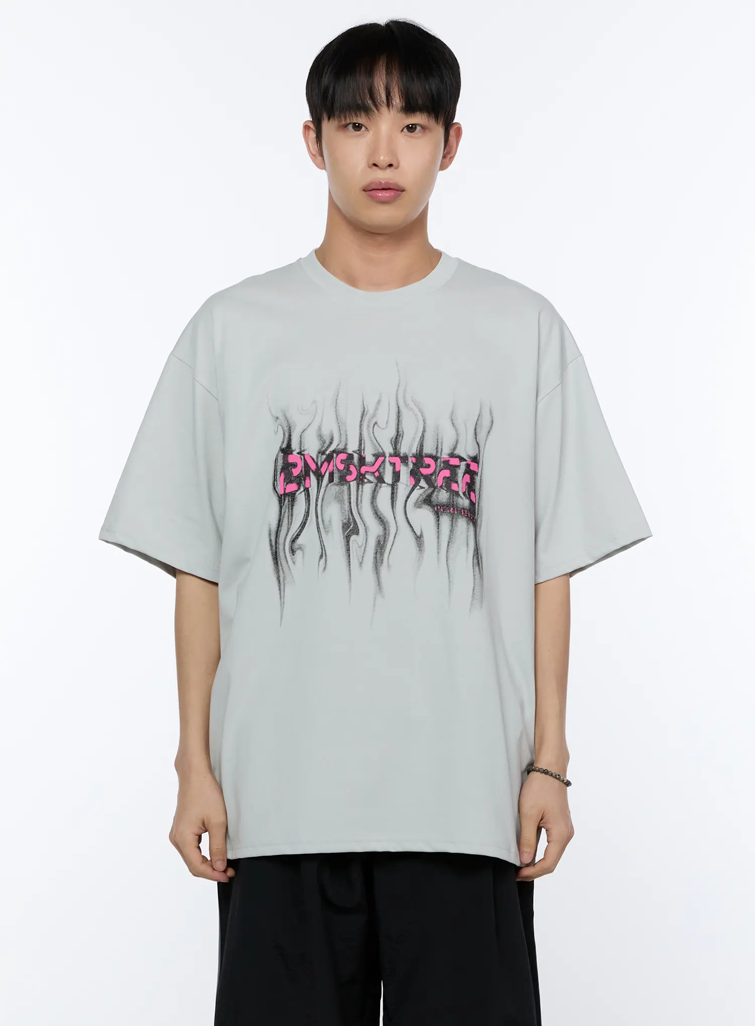 Men's Graphic Oversized Tee IA520 - Image 11
