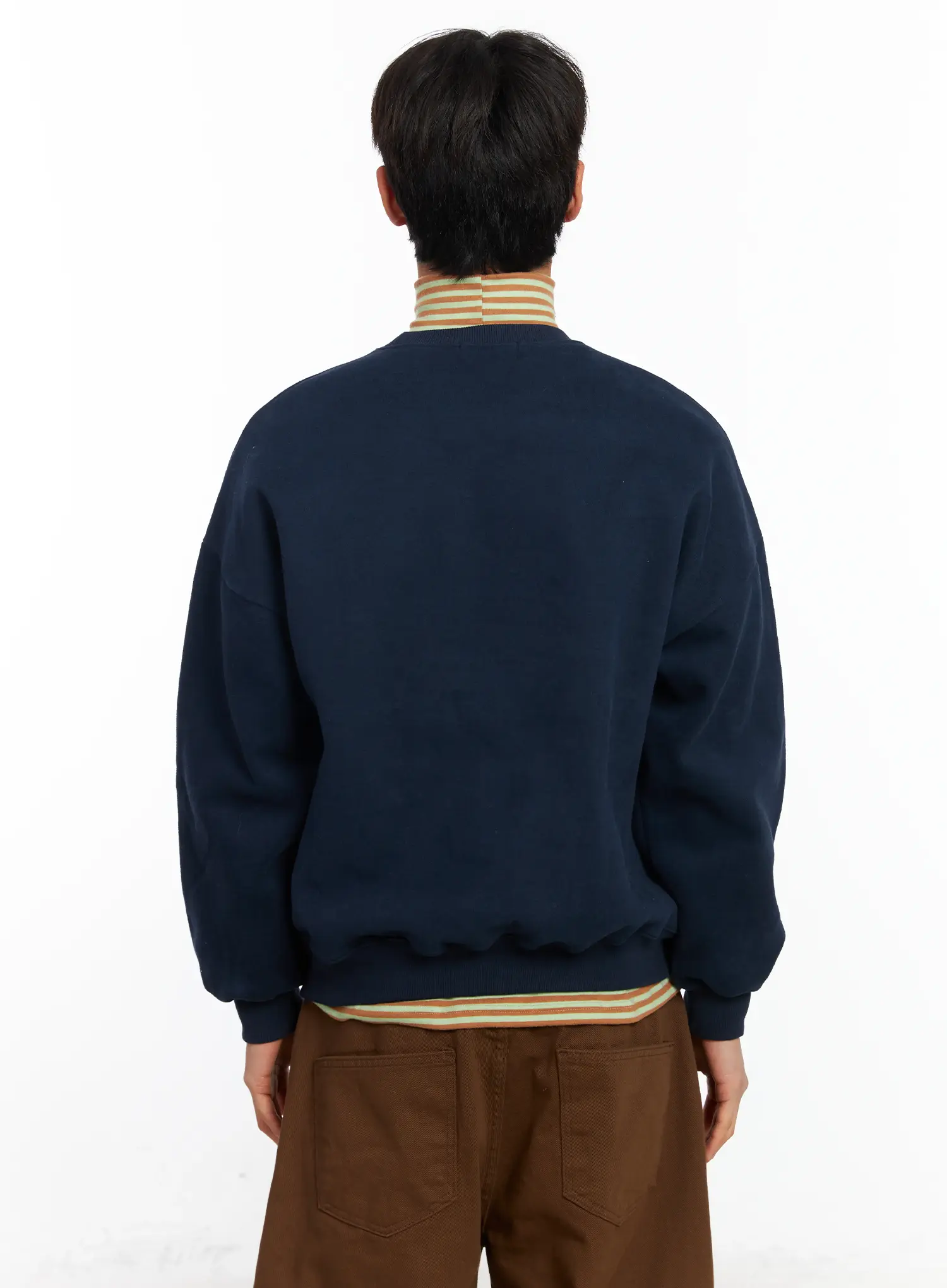 Men's Graphic Patch Sweatshirt IF504 - Image 5