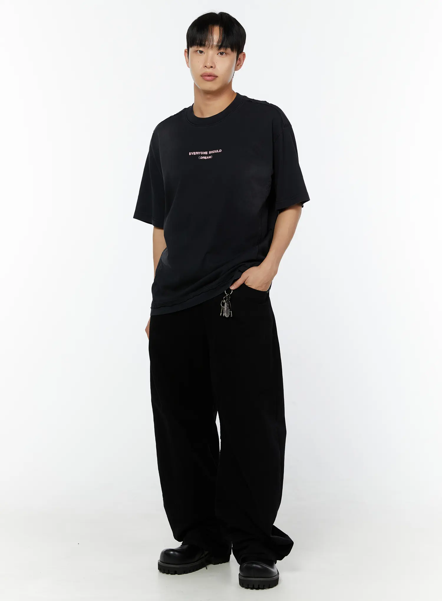 Men's Graphic Print Oversized Tee IU518 - Image 6