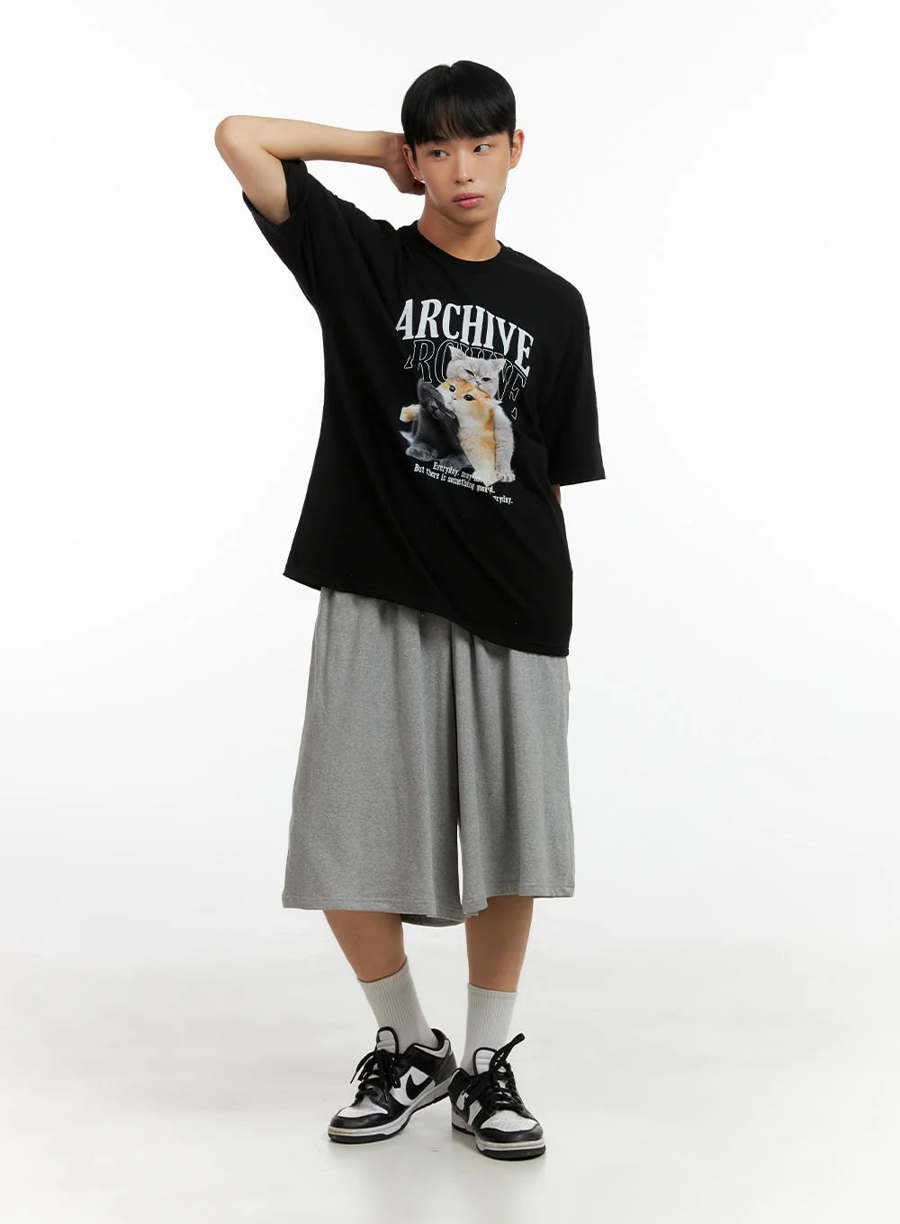 Men's Graphic Round Neck Short Sleeve T-Shirt CL429 - Image 2